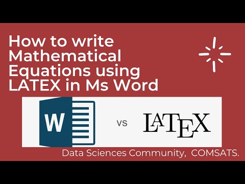 How to write Mathematical Equations using LATEX in Ms Word, Part 3/3