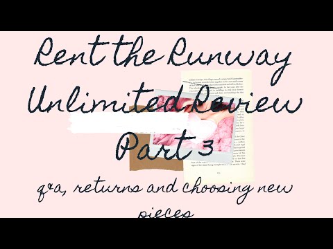 Rent the Runway Part 3