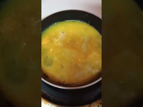 Making omelet for my cat