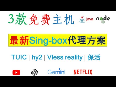 最新3款免费主机+极简代理部署+两种保活方案 | node.js Java | TUIC hysteria2 Vless reality |Katabump Hidencloud Dracobyte