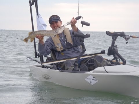 Kayak fishing Lake St. Clair Spring '12