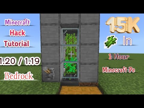Best sugarcane farm in Minecraft 😲 #trending