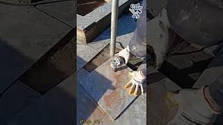 The tile cutter's skills are superb; the seams are flawless