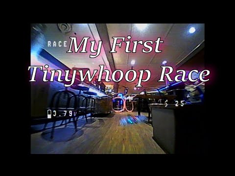 Tinywhoop race with Vanwhoop at Witchcraft brewery, feat. the Newbeedrone hummingbird v4