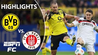 CONTROVERSIAL FINISH 😱 Borussia Dortmund vs. FC St. Pauli | Bundesliga Highlights | ESPN FC