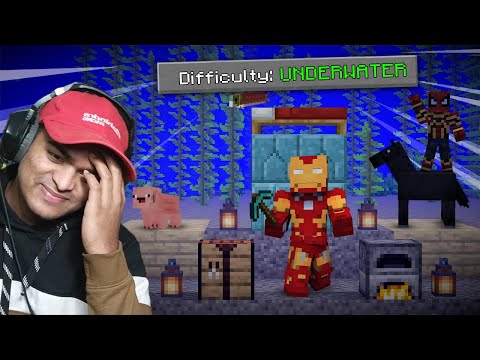 Minecraft but you can survive only UNDERWATER | Underjal (part1)