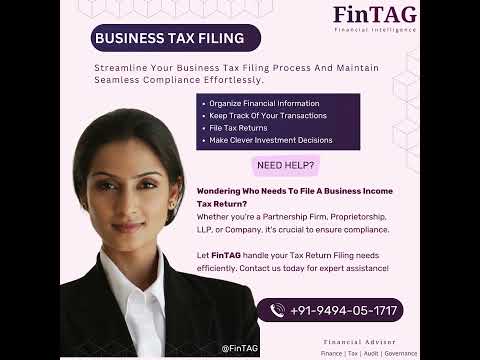 Business Tax Filing - FinTAG  #business #financialmanagement #audit