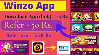 winzo game // Best Money income app // online game and earning // play and paytm money enrning //app