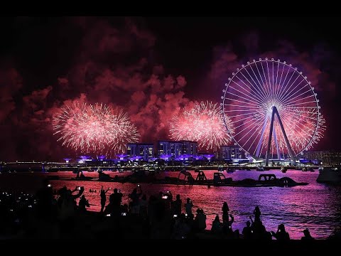 New year 2022 | #Dubai | Ain dubai | dubai fireworks 2022 | world largest observation wheel |