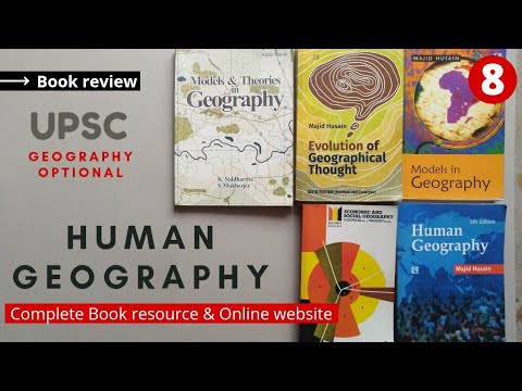 HUMAN GEOGRAPHY UPSC || Geography Optional || Complete Book Resource || UPSC Geography Optional