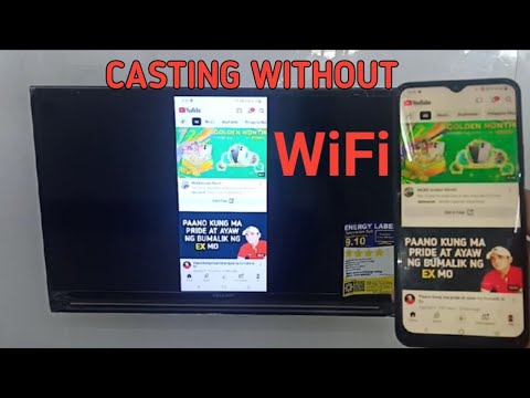 How TO Screen Mirror or Screen Cast Cellphone To TV Without Using Wifi Connection
