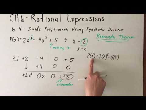 6.4  - Remainder Theorem