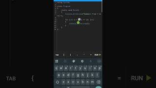 Day 7 - for loop #viral #coding #csharp #learncode #codewithnd #shortvideo #short