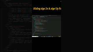 #htmltutorial #htmlcoding #slidingsigninandsignupforminhtml&css#programming  #programminglanguage