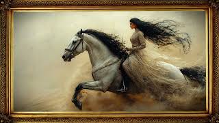 GOLD Framed Vintage Masterpiece TV Art Horse Painting Discovered!