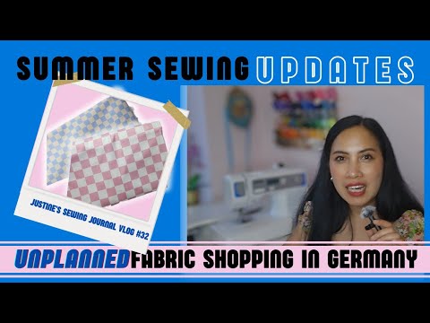 Unplanned fabric shopping in Nuremberg! Last of summer sewing plans