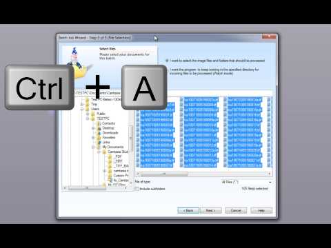 47 Batch Wizard, Batch Processing and Post Processing System in PixEdit Scanning Software.