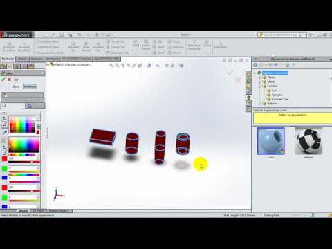 25  SolidWorks 2015 Tutorial 25  Change appearance
