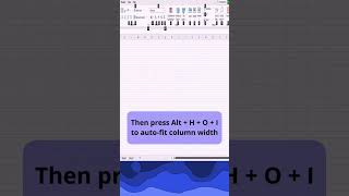 Excel Mein Row-Column Auto Fit Kaise Karein?  Excel Shortcut Tip #excelshortcut #excel #exceltips