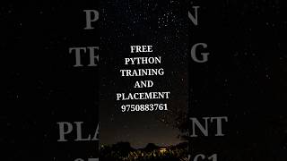 FREE PYTHON TRAINING AND PLACEMENT