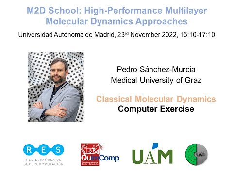 Pedro Sánchez Murcia, Medical University of Graz. Classical Molecular Dynamics. Computer Exercise.