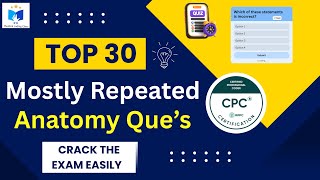 🧠 Top 30 Anatomy Questions for CPC Exam | Must-Know for Medical Coders
