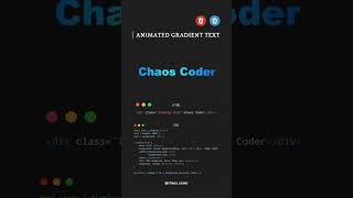 Animated Gradient Text Using HTML & CSS