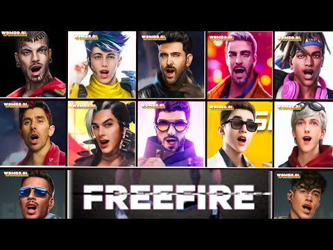 | free fire character singing a song 🎶