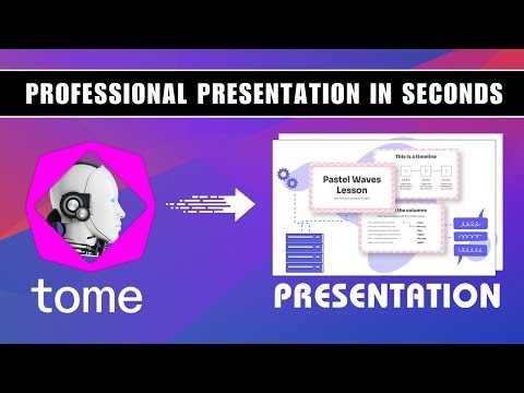 Tome AI creating Professional Presentations