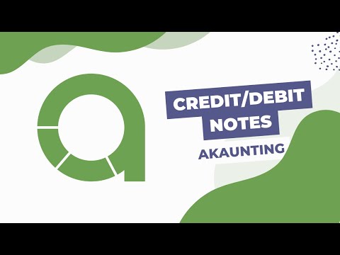 Credit/Debit Notes app for Akaunting