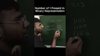 Count 1’s in Binary Representation | DSA Short Trick | Set Bits in Number #computerscience