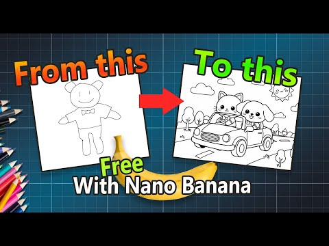 Easy! Consistent Character Art for Coloring Pages
