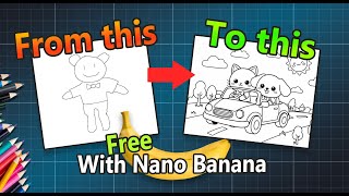 Easy! Consistent Character Art for Coloring Pages