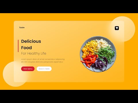 Glassmorphism Landing  Page Design Using HTML CSS |  Beautiful Glass Website Using HTML CSS