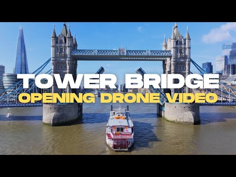 Dixie Queen Passing Through Tower Bridge London | Drone Footage