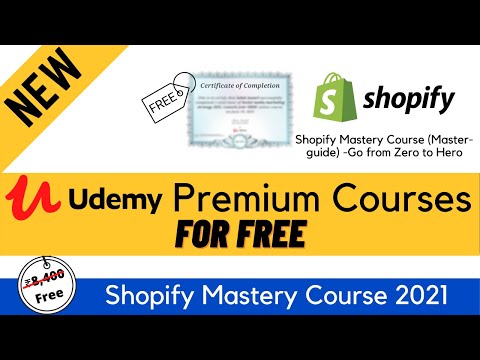 Shopify Mastery Course - Shopify Course 2021 | Udemy Free Courses- Free Udemy Premium Courses #short