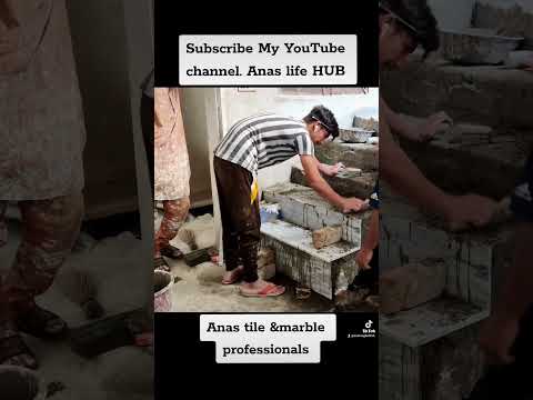 Staircase marble installation by Anas tile doctor #marbledesigns #staircasemarble #Anastiledoctor