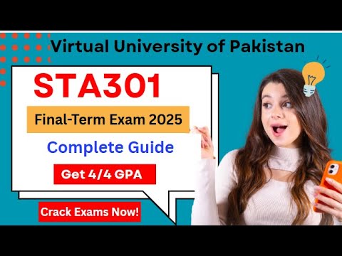 Sta301 Final Term Preparation 2025| Sta301 Final Term Paper 2025| By Learning Management System