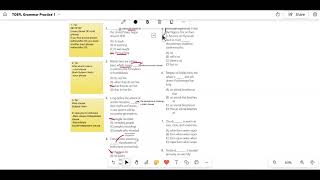 Solve TOEFL Grammar Problems with me PART 1