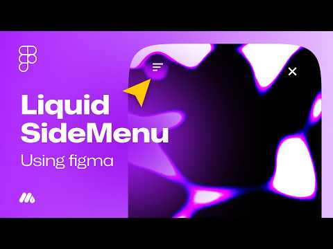 Create a Liquid SideMenu Animation in Figma - Smooth & Interactive | Short Tutorial | For beginners