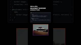 😍🎯 Amazing Gradient Border Animation 😎.... #coding #explore #webdevelopment #it