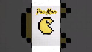 DRAWING PAC MAN! - Hand Drawn Pixel Art #pacman #arcade #pixelart