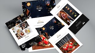 Basic Restaurant Website Design Summary  |  HTML CSS  |  Web Application Design  |  Web Genesis