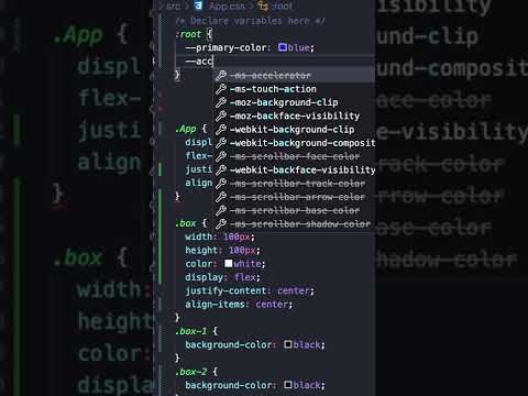 How to use VARIABLES with pure CSS😍  |  #css #html #web #development #variables