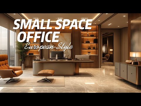 Chic & Efficient: European-Style Small Office Makeover!
