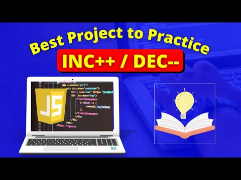 Increment and Decrement Project with HTML CSS JAVASCRIPT