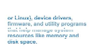 Explain what software is and name two types of software