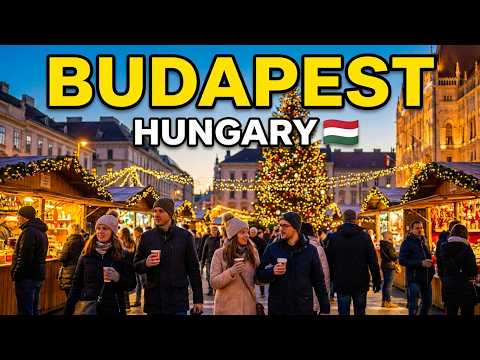 🇭🇺 BUDAPEST, Hungary at Christmas ✨ A Cinematic 4K Holiday City Walk