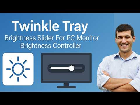 Twinkle Tray: Brightness Slider For 🖥️ Pc Monitor Brightness Controller 🔅🔅