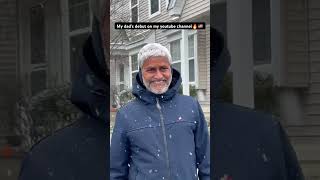My dad’s debut on my youtube channel 🔥 #DadDebut #YoutubeDebut #UsaVibes #indiatousa